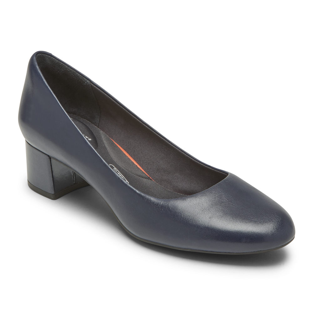 Rockport Singapore Womens Pumps - Total Motion Sydney Navy - GF1542368